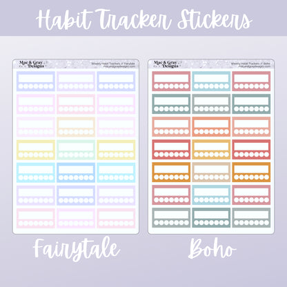 Weekly Habit Trackers | Planner Sticker Essentials
