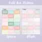 Half Box Stickers // Planner Sticker Essentials