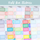 Half Box Stickers // Planner Sticker Essentials