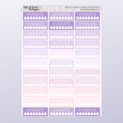 Purple & Pink Weight Loss Stickers | Health & Fitness Stickers