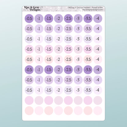 Purple & Pink Weight Loss Stickers | Health & Fitness Stickers