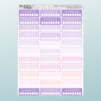 Purple & Pink Weight Loss Stickers | Health & Fitness Stickers