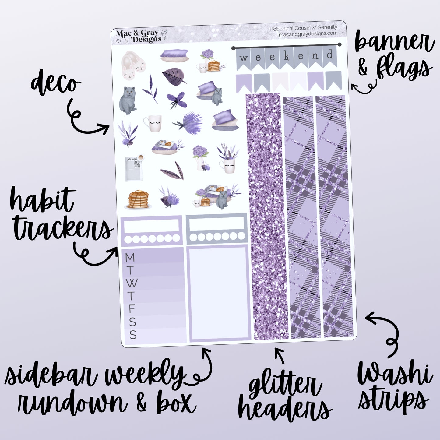 Any Weekly Kit formatted for the Hobonichi Cousin Planner