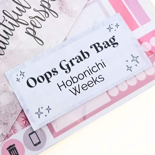 Hobonichi Weeks Oops Stickers // Glitch Sticker Sheets