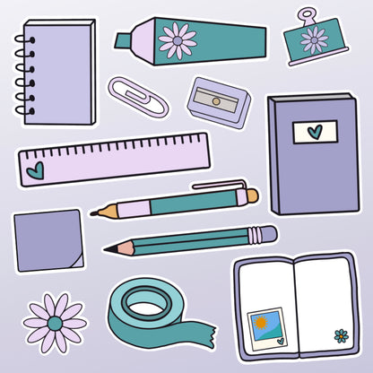 Stationery Deco (Mac & Gray Edit) - Making Memories | Sticker Pack