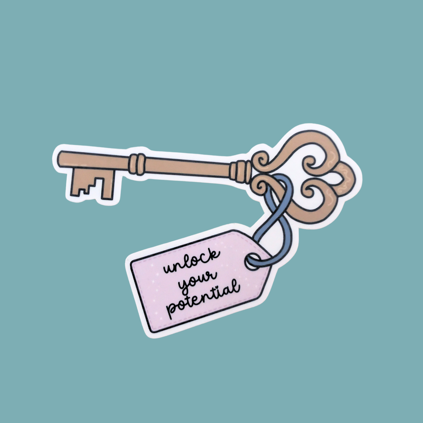 Enchanted Bookshop Key | Waterproof Sticker [Exclusive Art]