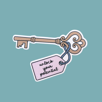 Enchanted Bookshop Key | Waterproof Sticker [Exclusive Art]