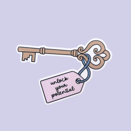 Enchanted Bookshop Key | Waterproof Sticker [Exclusive Art]