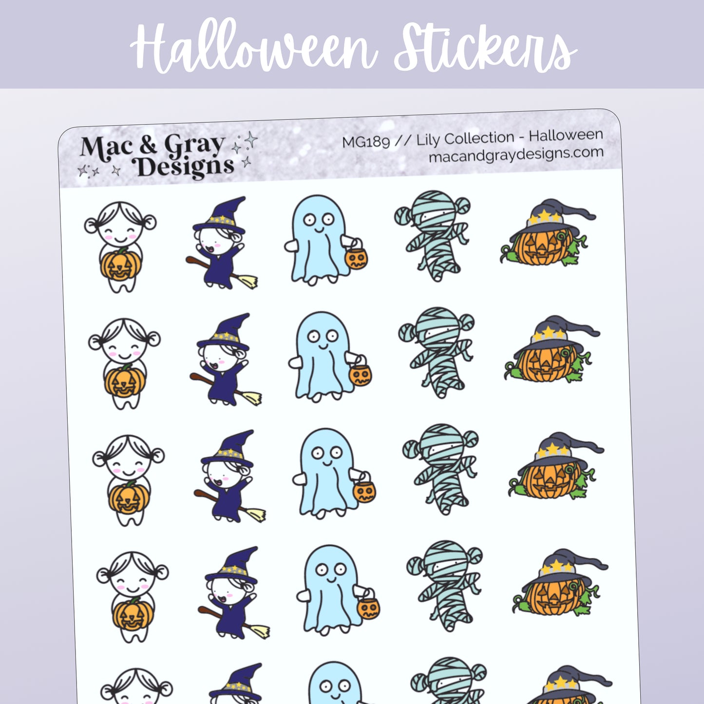 Halloween // Lily Character Stickers