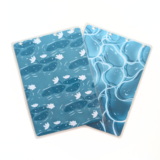 Waves & Lilypads | Discbound Sticker Storage Covers