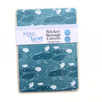 Waves & Lilypads | Discbound Sticker Storage Covers