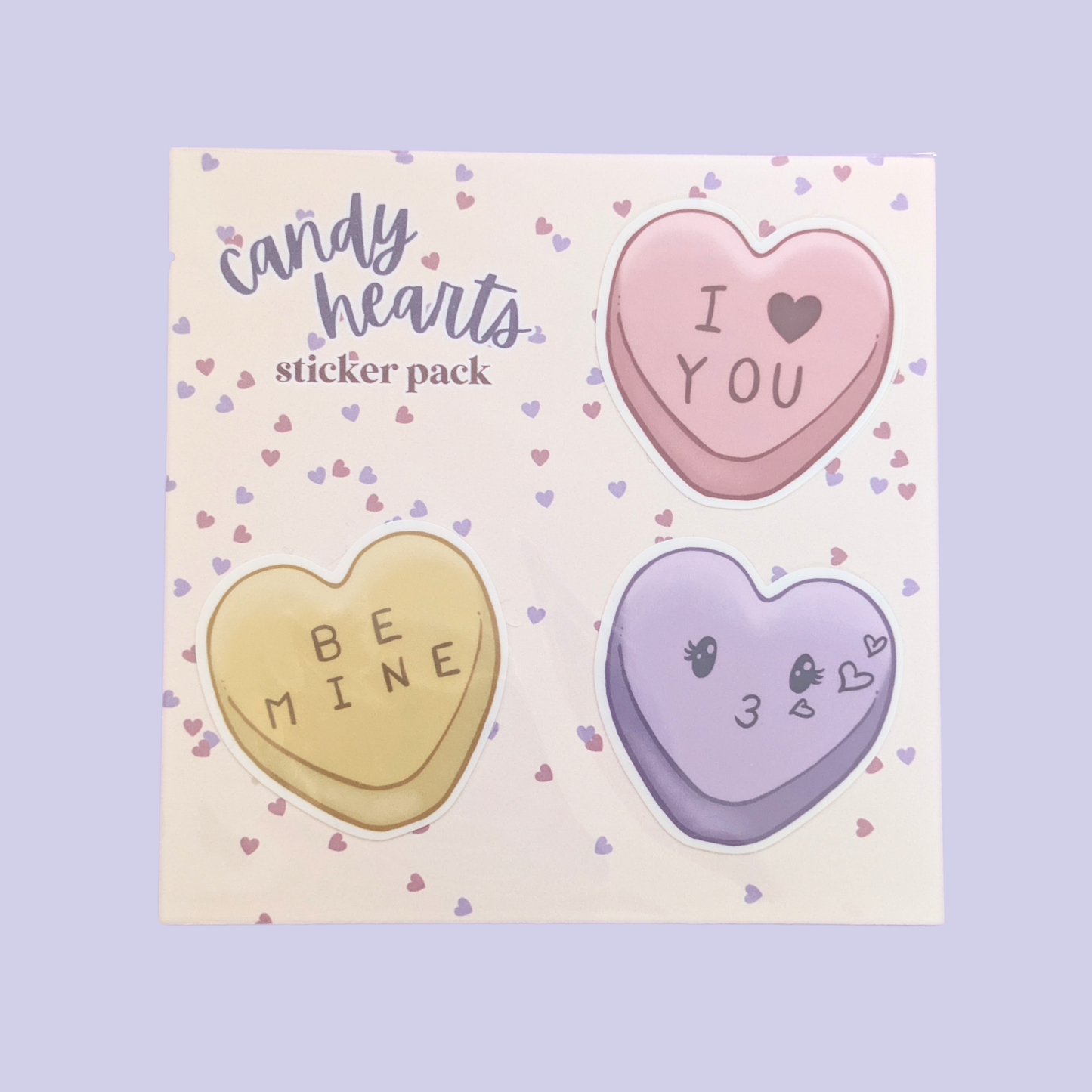 Candy Hearts | Waterproof Sticker Pack