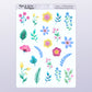 Bright Blooms // Deco & Journalling Stickers