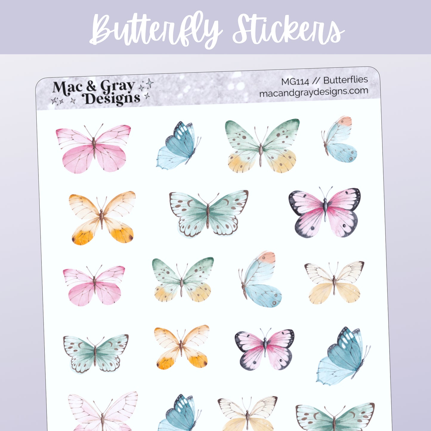 Butterflies // Deco & Bullet Journal Stickers