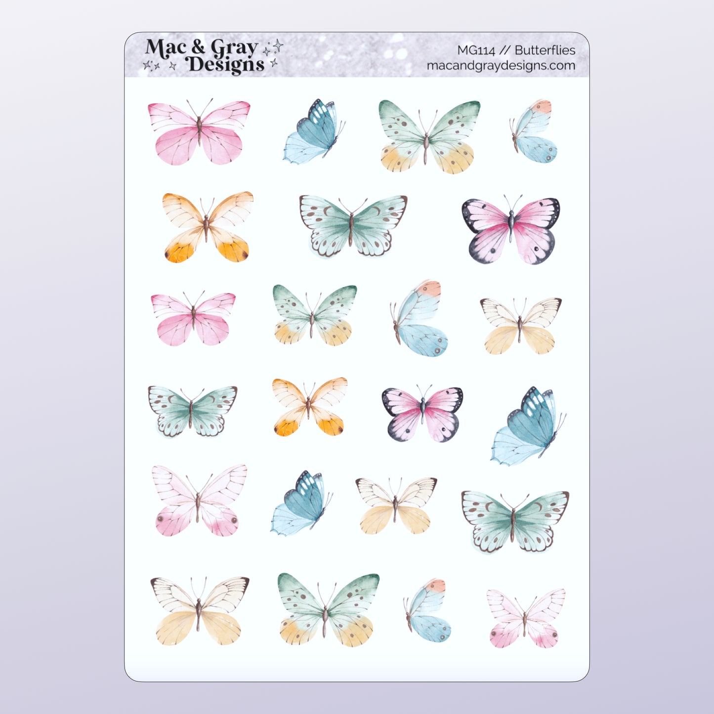 Butterflies // Deco & Bullet Journal Stickers