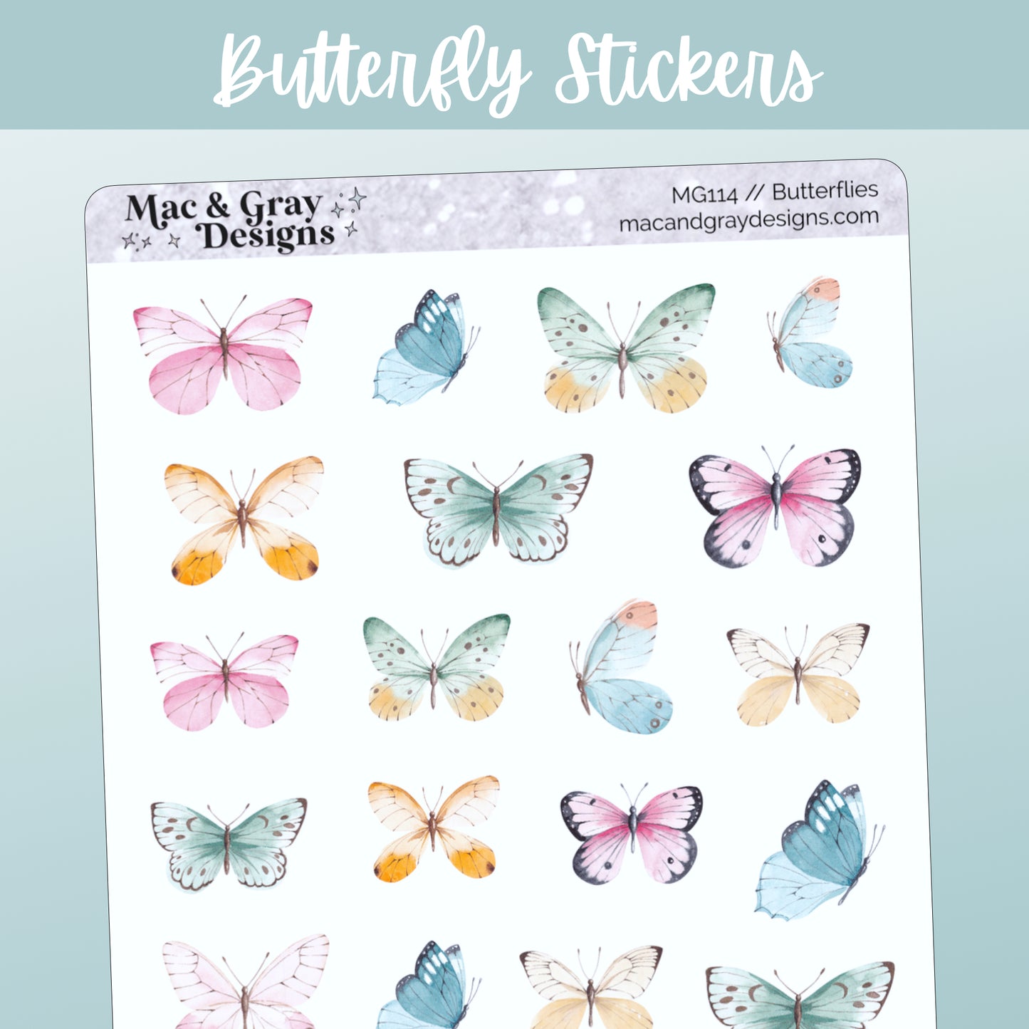 Butterflies // Deco & Bullet Journal Stickers