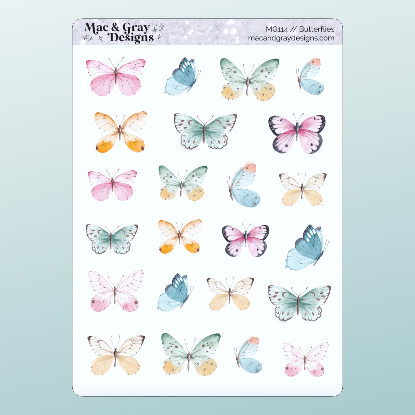 Butterflies // Deco & Bullet Journal Stickers