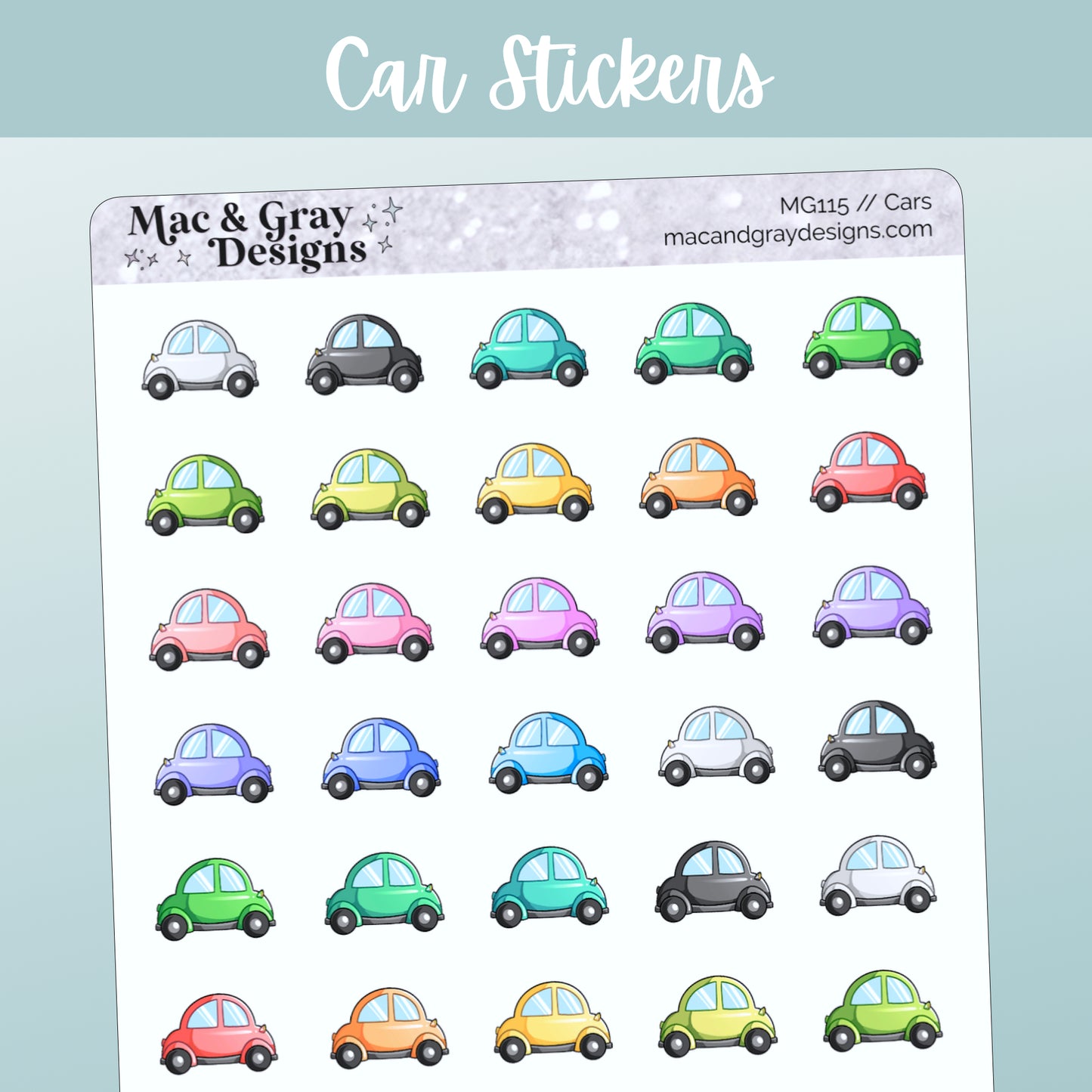 Cars Stickers // Functional Stickers