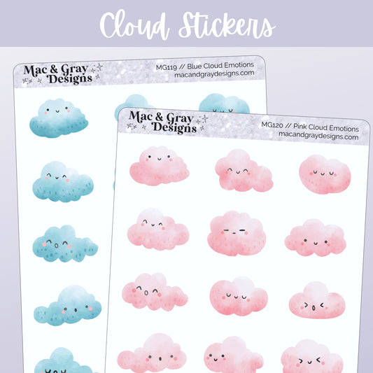 Cloud Emotion Stickers // Functional Stickers