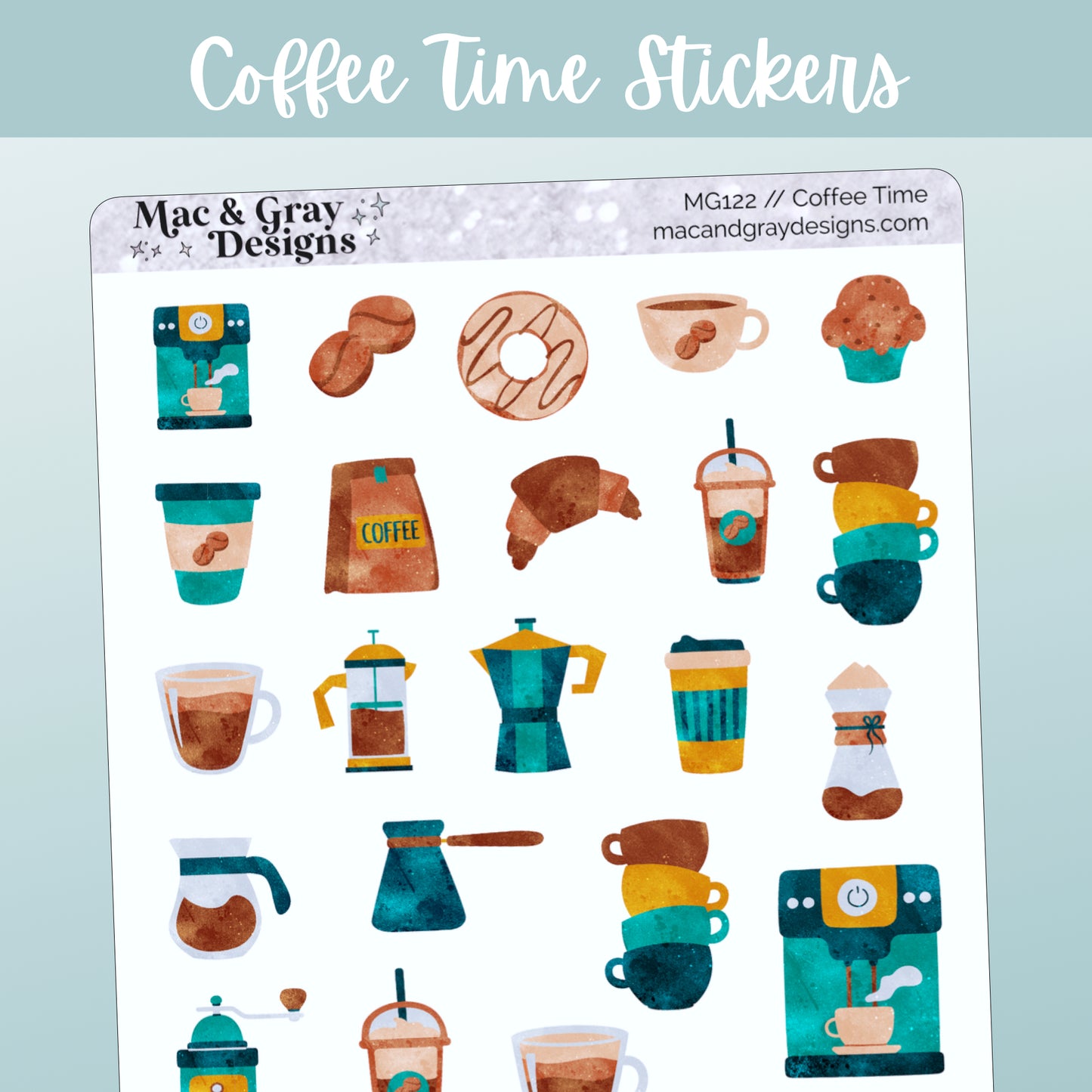 Coffee Time // Deco & Journalling Stickers