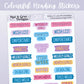 Colourful Headings // Deco & Journalling Stickers