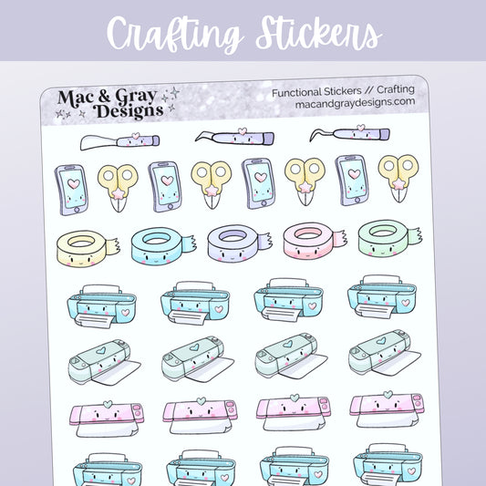 Crafting Planner Stickers // Functional Stickers