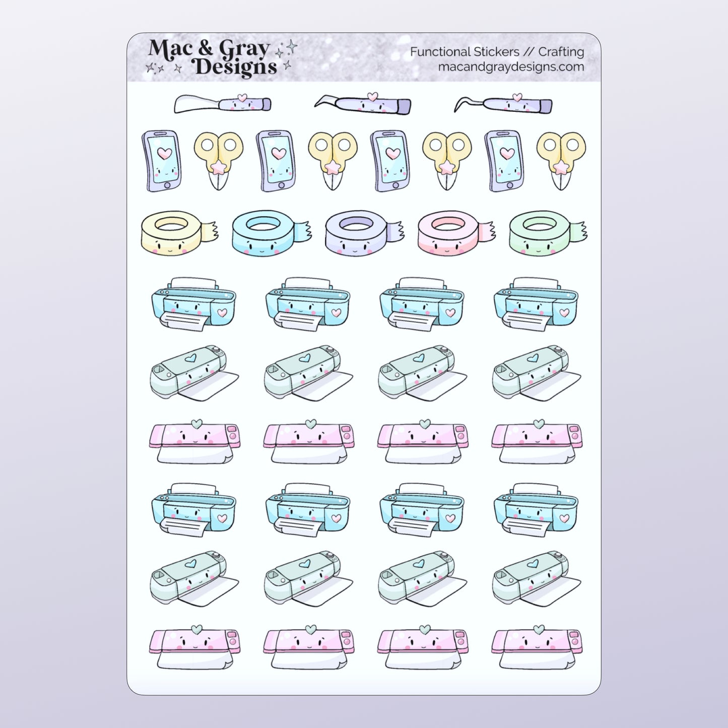 Crafting Planner Stickers // Functional Stickers