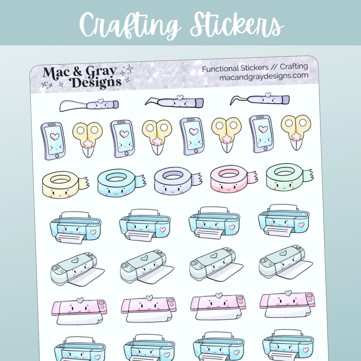 Crafting Planner Stickers // Functional Stickers