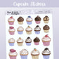 Cupcake Stickers // Deco & Journalling Stickers