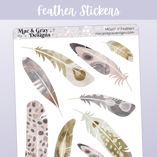 Feathers // Deco & Journalling Stickers