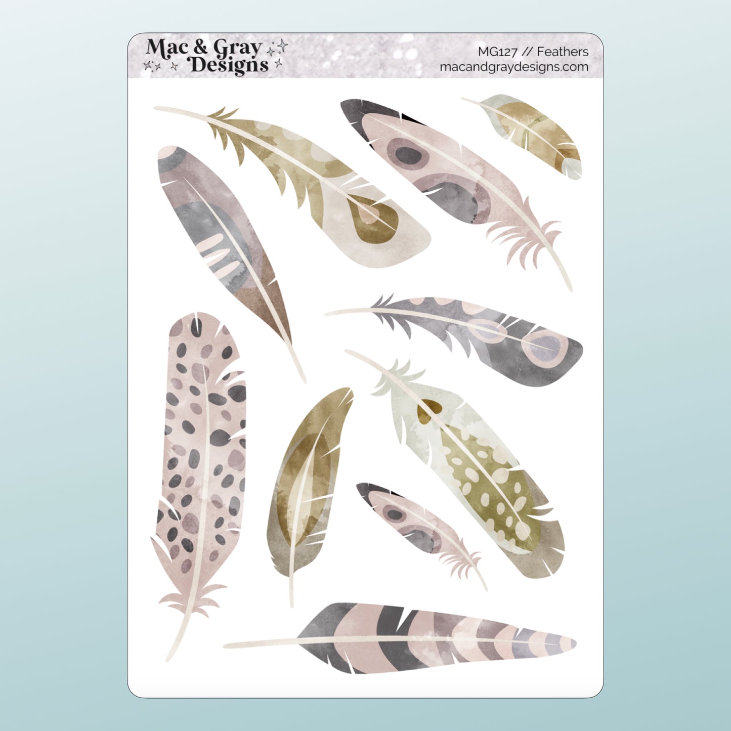 Feathers // Deco & Journalling Stickers