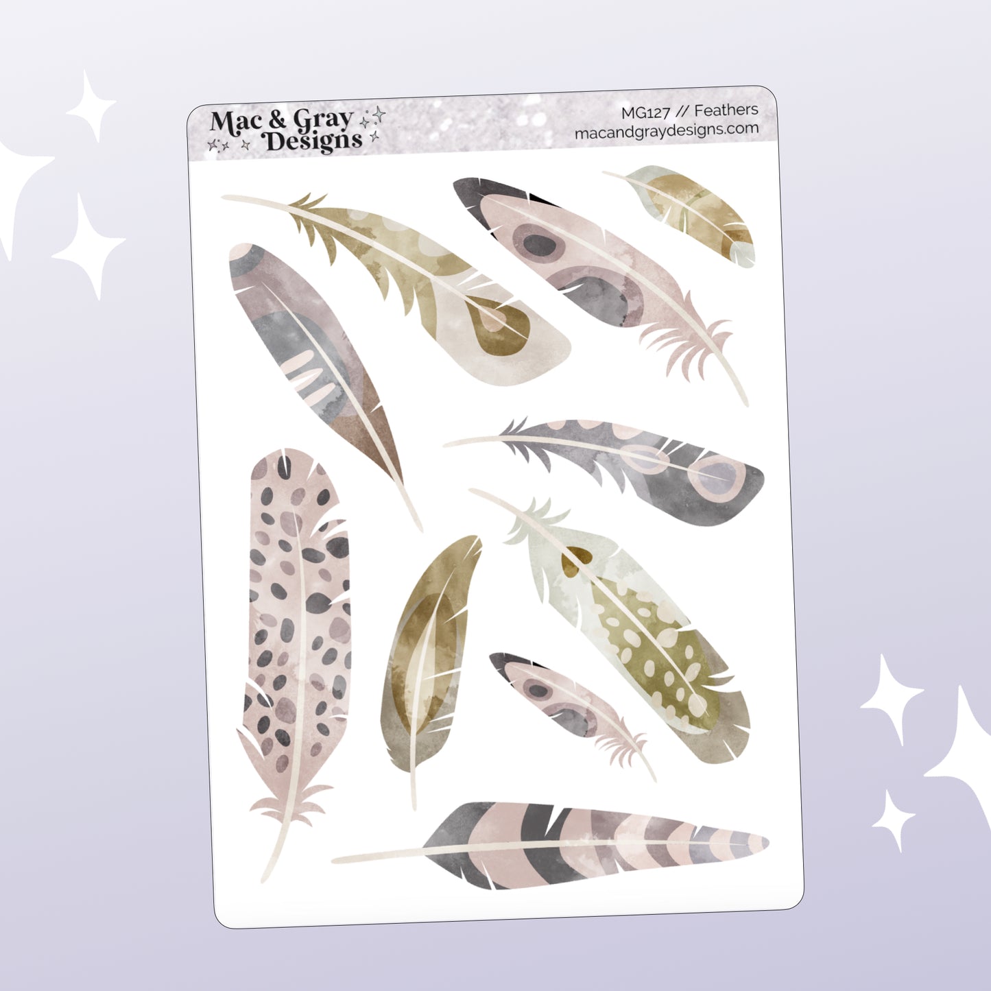 Feathers // Deco & Journalling Stickers