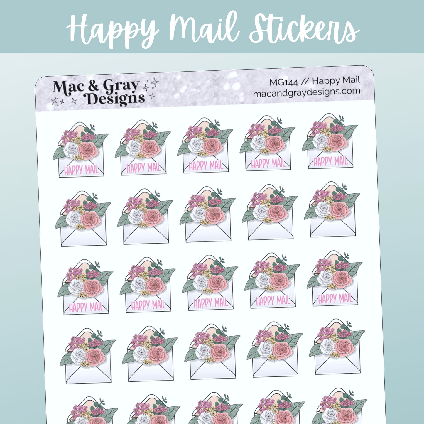 Happy Mail // Functional Planner Stickers