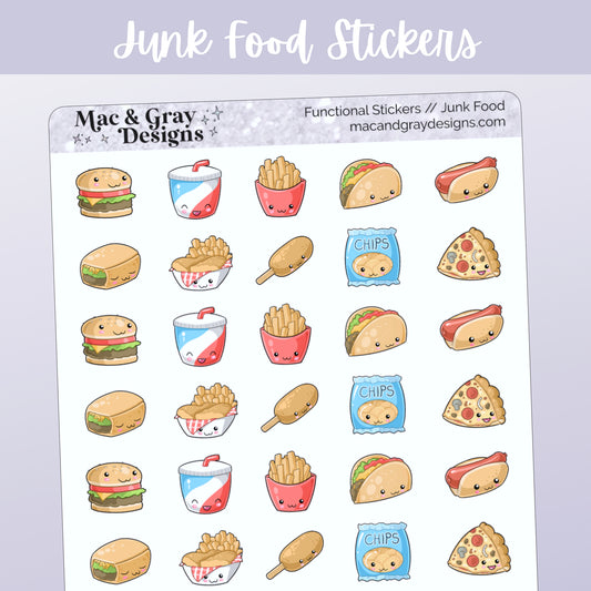 Junk Food // Functional Stickers