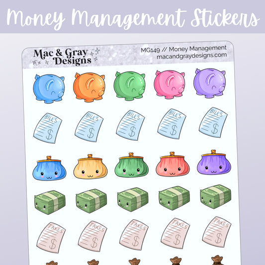 Money Management // Functional Stickers