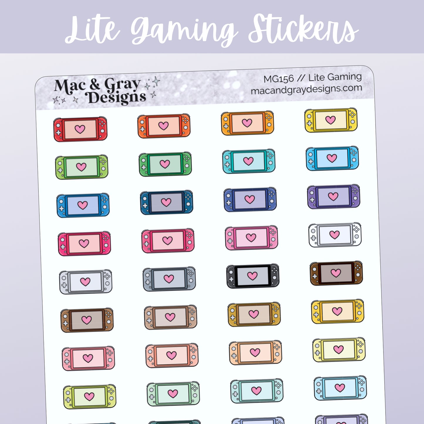 Lite Gaming Stickers // Functional Stickers