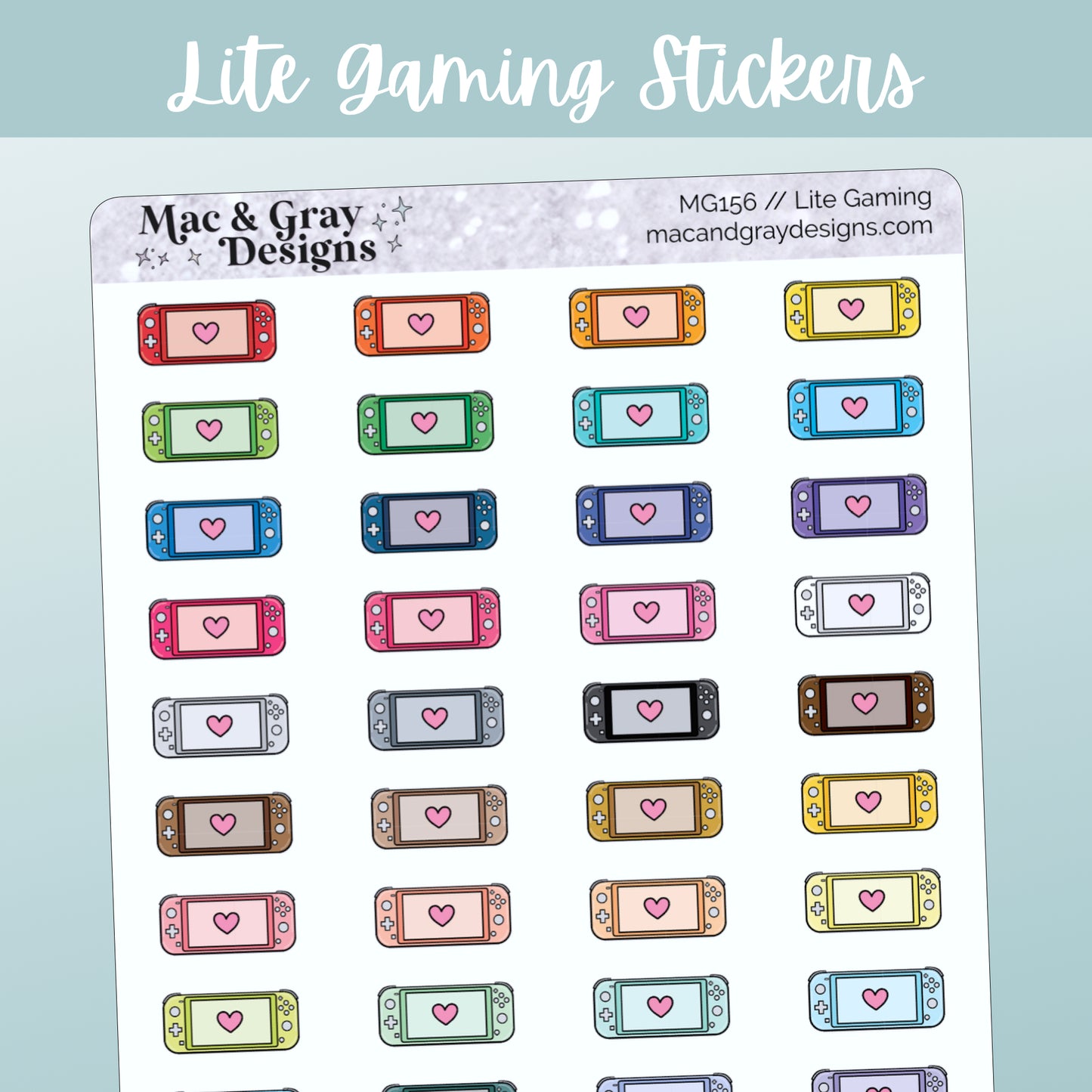 Lite Gaming Stickers // Functional Stickers