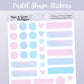 Pastel Shape Stickers