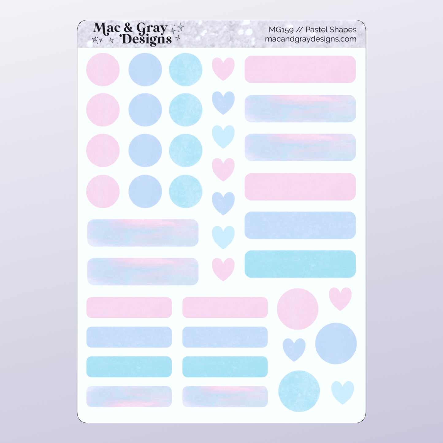 Pastel Shape Stickers