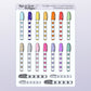 Pen Marker Checklists // Functional Planner Stickers