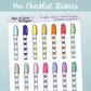 Pen Marker Checklists // Functional Planner Stickers