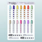 Pen Marker Checklists // Functional Planner Stickers