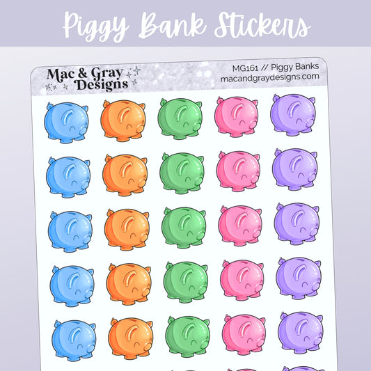 Piggy Banks // Functional Stickers