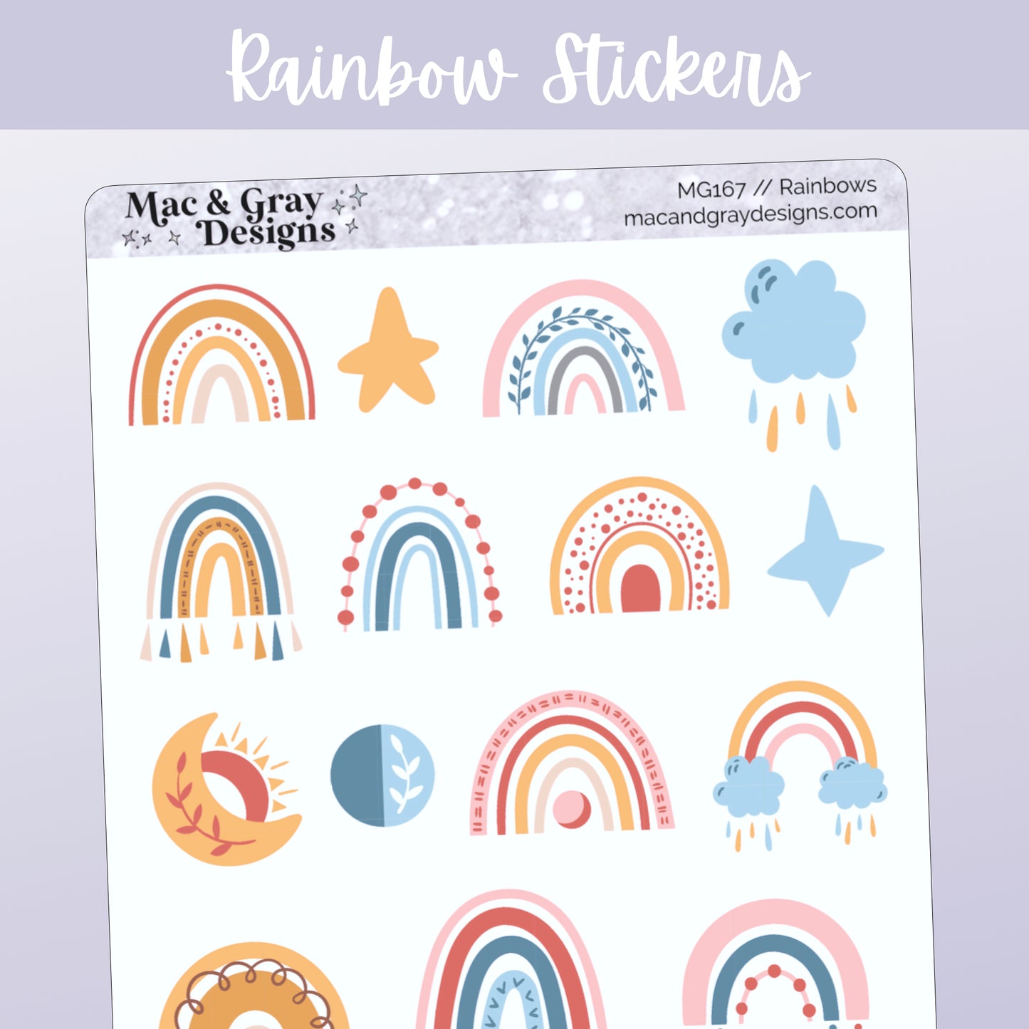 Rainbows (2) // Deco Stickers