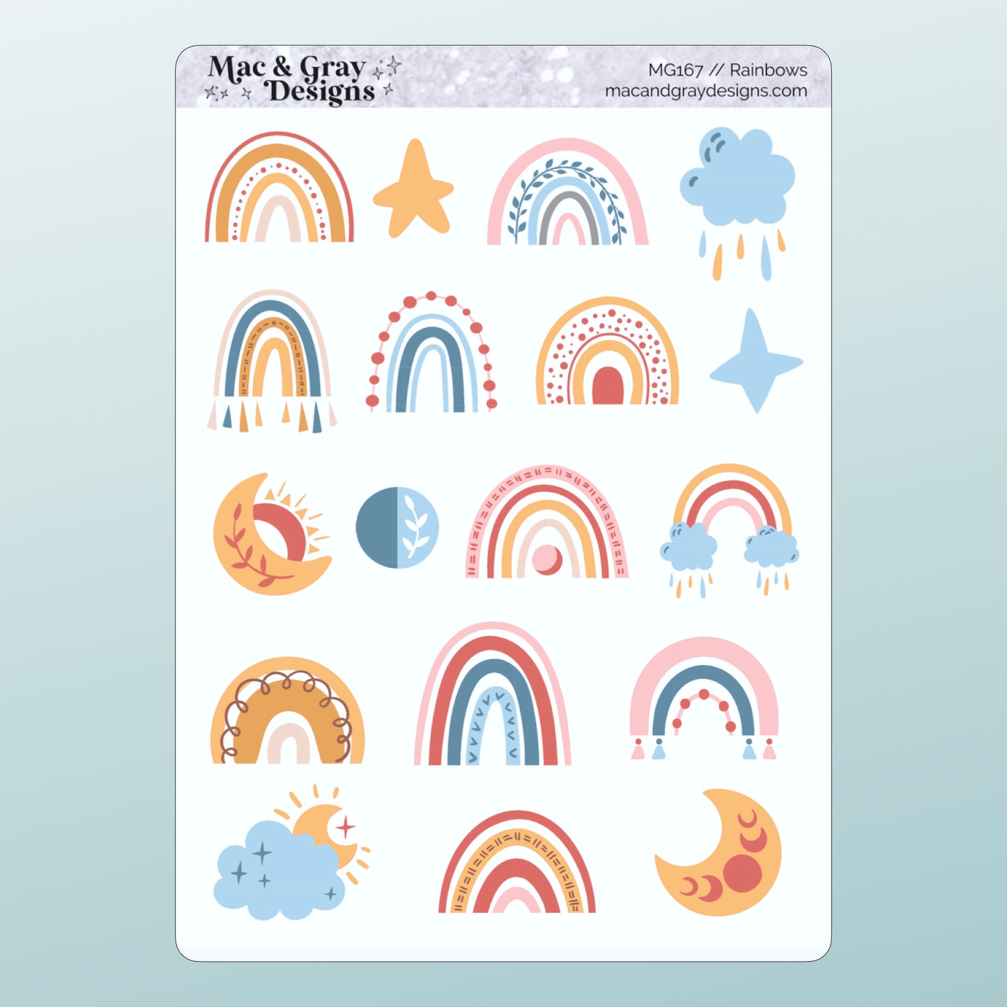 Rainbows (2) // Deco Stickers