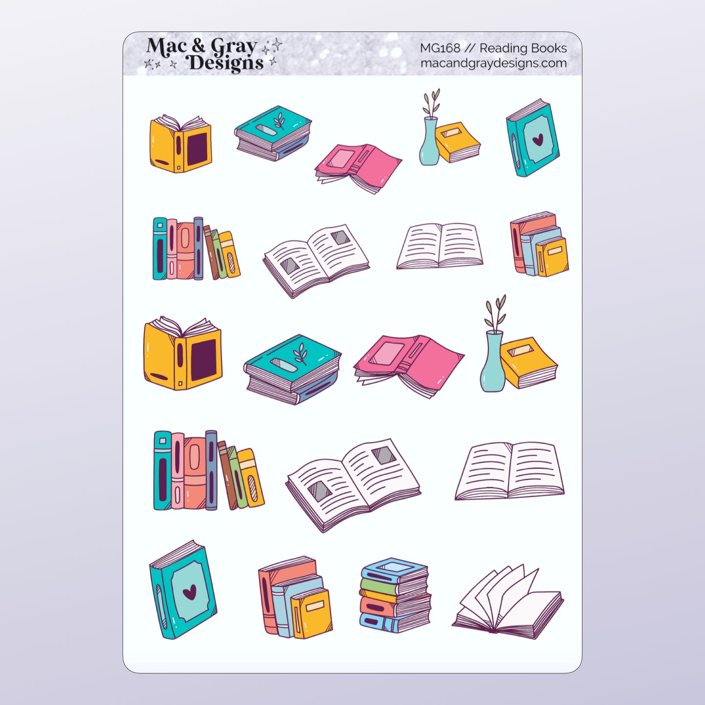 Reading Stickers // Deco Stickers