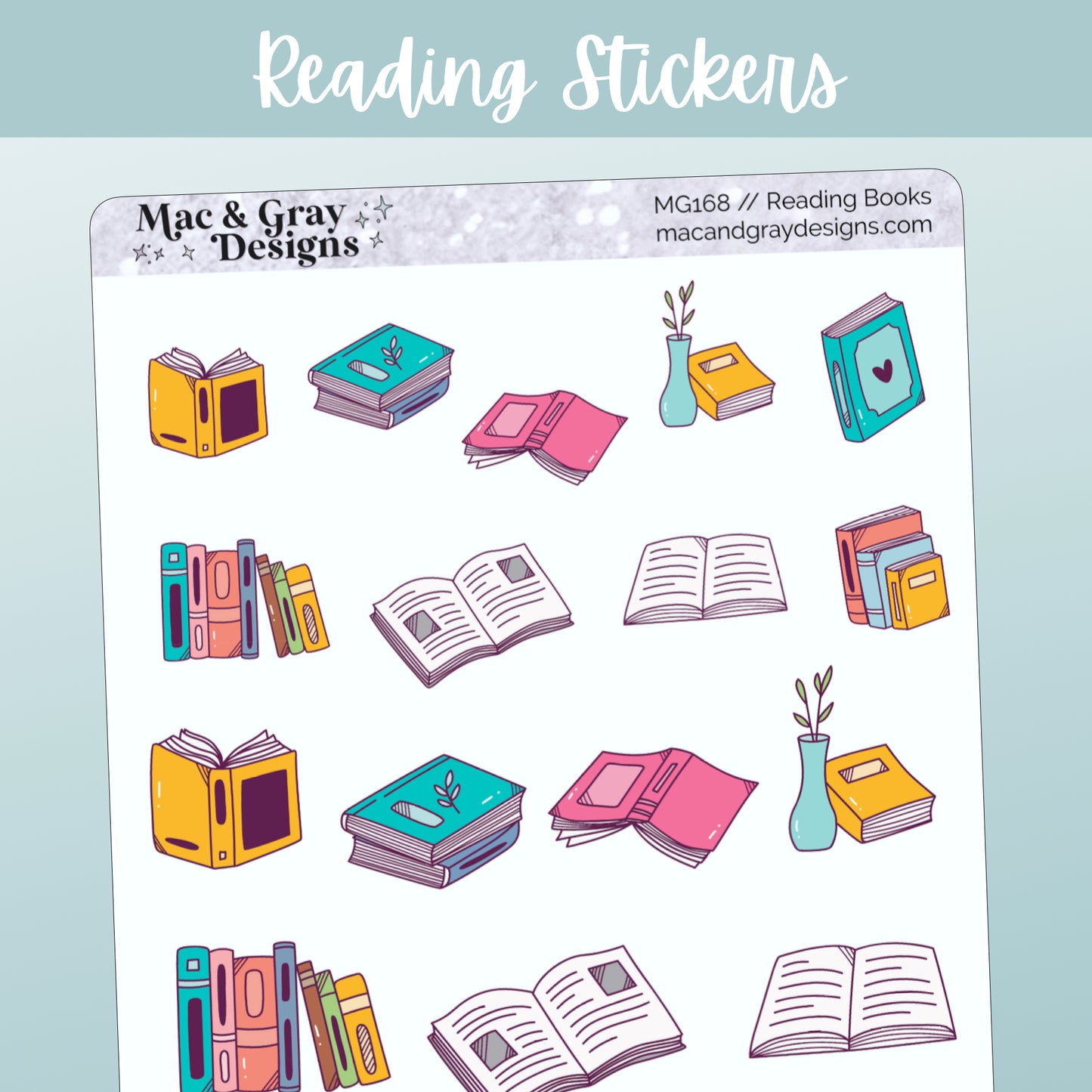 Reading Stickers // Deco Stickers