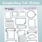 Scrapbooking Note Stickers // Deco & Journalling Stickers