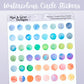 Watercolour Circles // Deco & Journalling Stickers