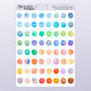 Watercolour Circles // Deco & Journalling Stickers